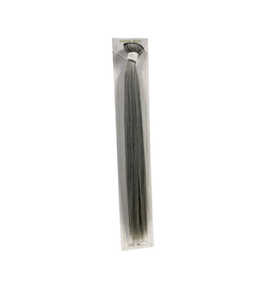 Extensión Cabello Fibra Natural Ponytail Weave Platino 24 pulgadas