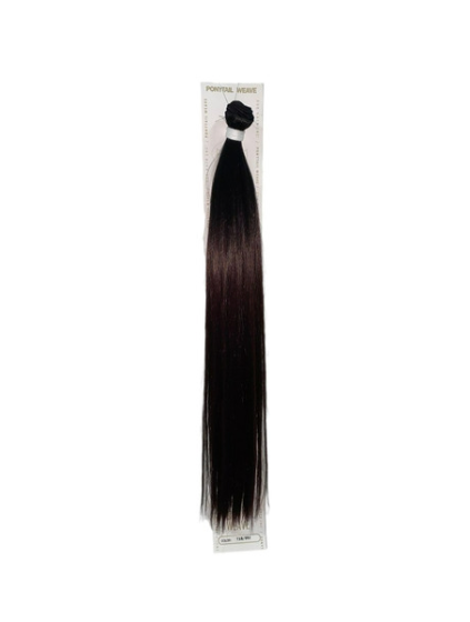 Extensión Cabello Fibra Natural Ponytail Weave Platino 24 pulgadas